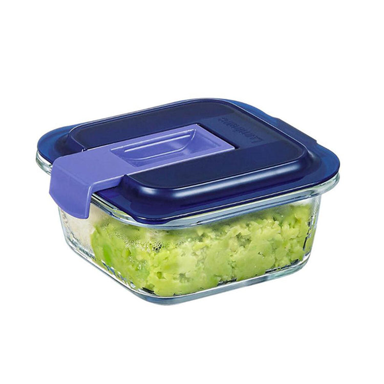 Luminarc Temp Easy Box Square 38 CC Blue Cover - EFENDINA PAZAR - LUMINARC - 0883314831320