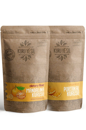 Kuru Yeşil Dried Orange 50 g and Dried Tangerine 50 g