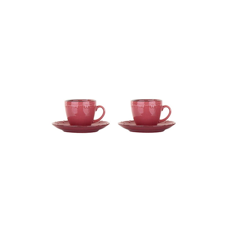 4 Piece Coffee Cup Set for 2 People