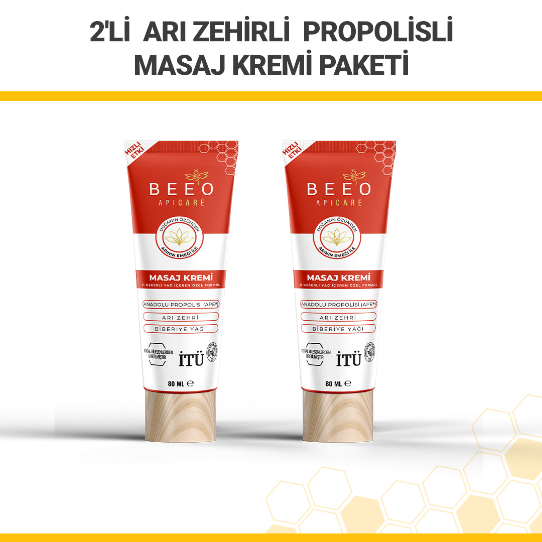 Beeo 2 Pack Bee Venom Propolis Massage Cream