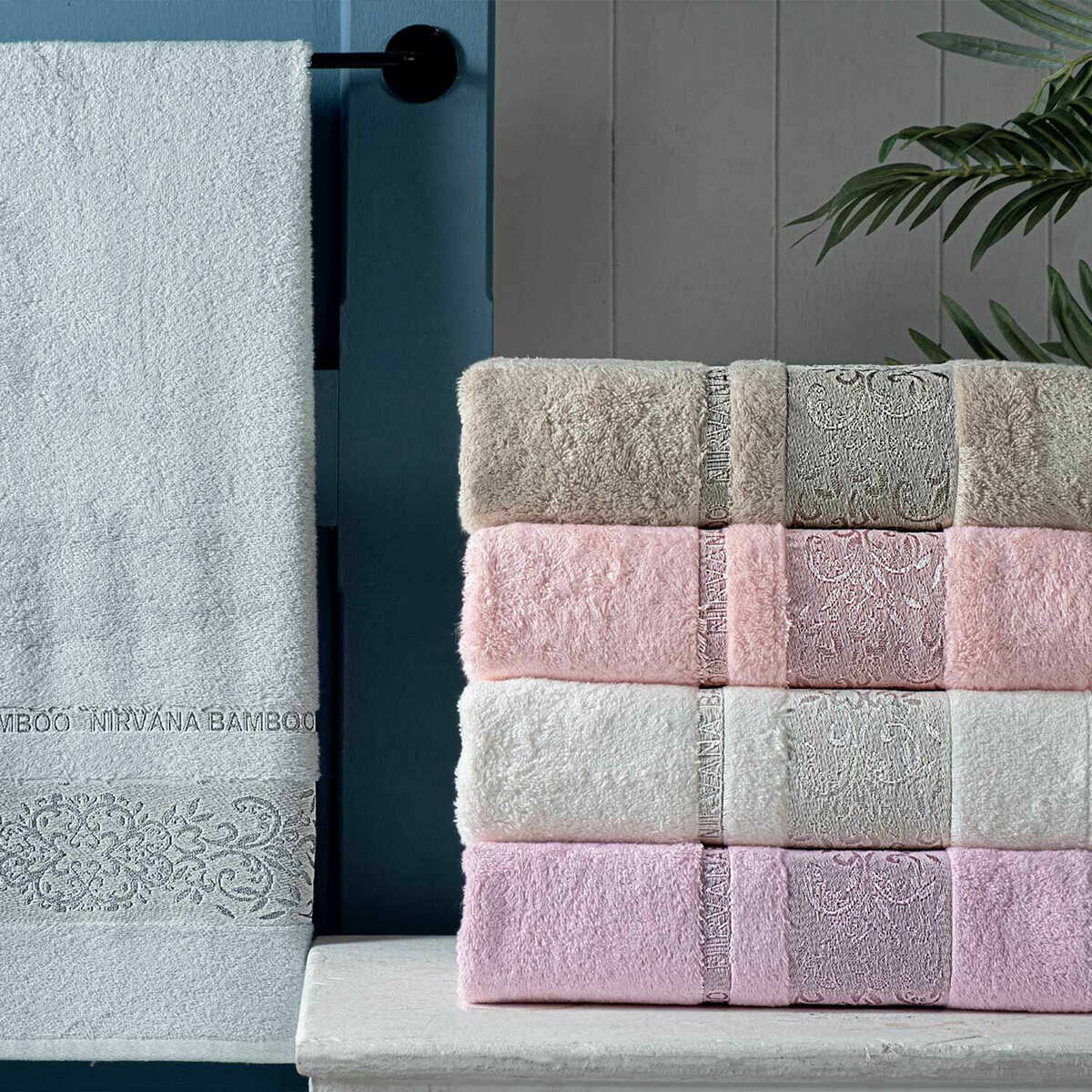 Maxstyle Nirvana Bamboo Beige Towel 50X90 cm