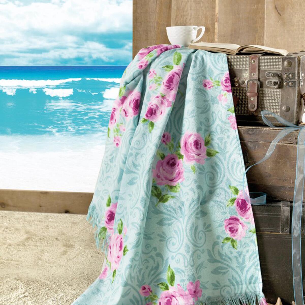 Rose Velvet Beach Towel