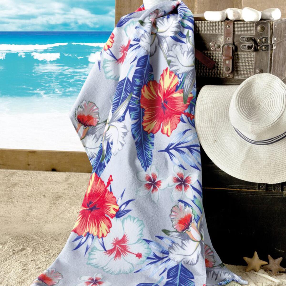 Tropical Velvet Beach Towel
