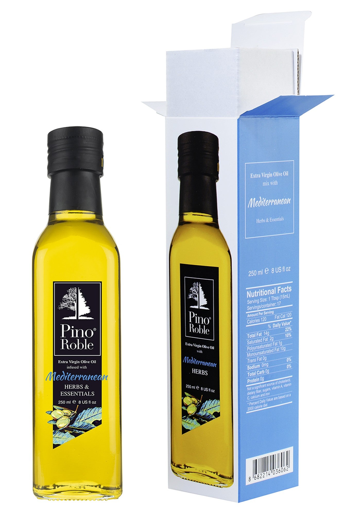 PinoRoble Extra Virgin Olive Oil Infused with Rosemary 8 fl Oz
