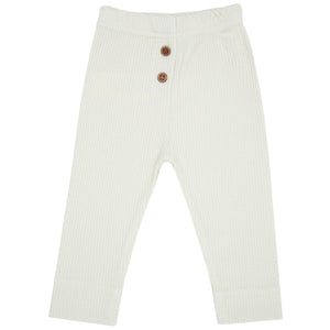 Modal Fabric Baby and Children Trousers Leggings Cream - EFENDINA PAZAR - BABOO - 