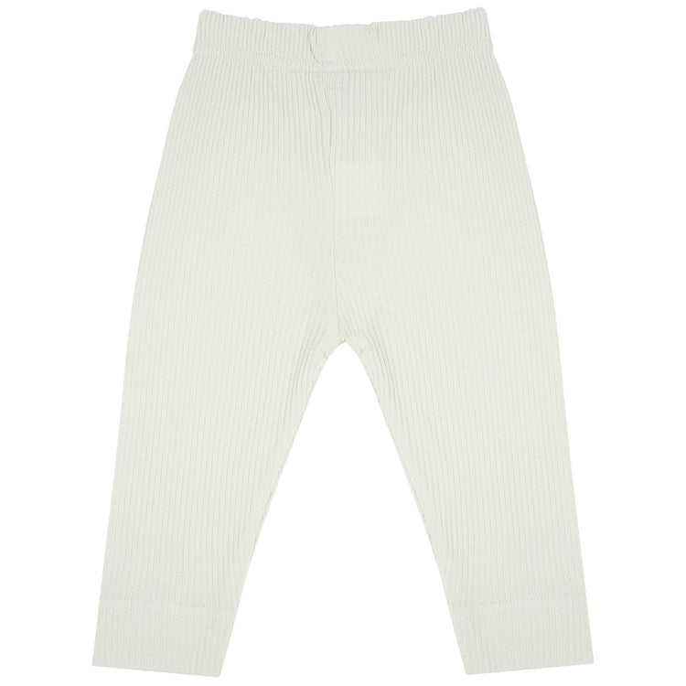 Modal Fabric Baby and Children Trousers Leggings Cream - EFENDINA PAZAR - BABOO - 