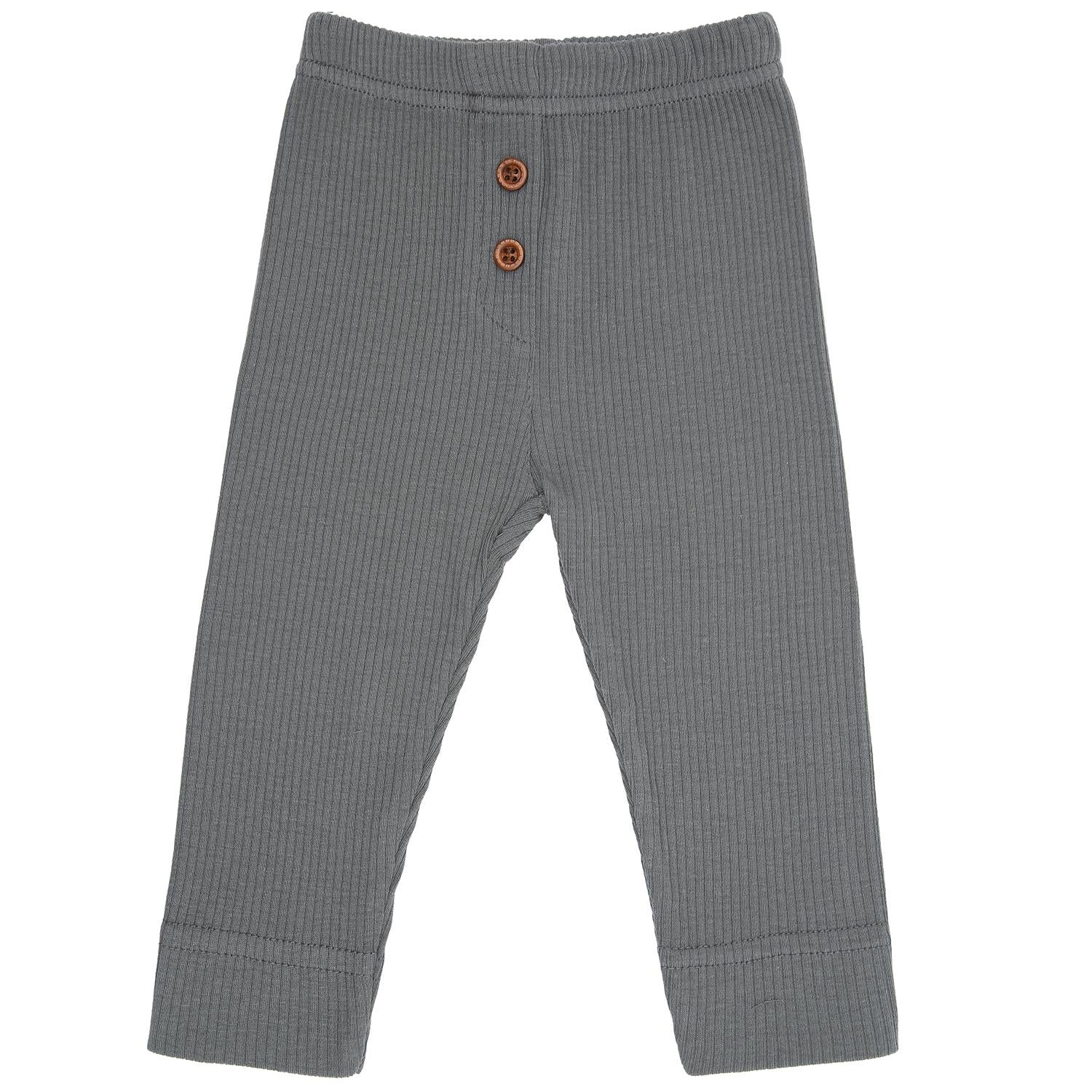 Modal Fabric Baby and Kids Trousers Leggings Gray - EFENDINA PAZAR - BABOO - 
