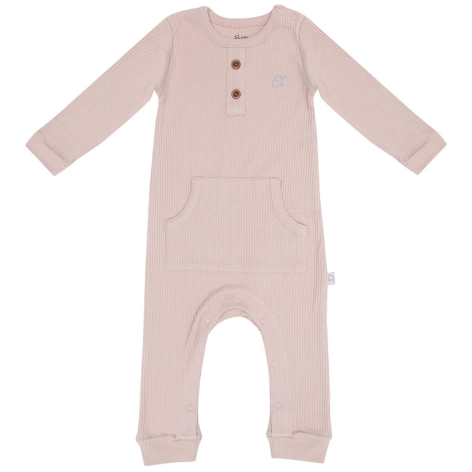 Modal Fabric Baby and Children Overalls Pink