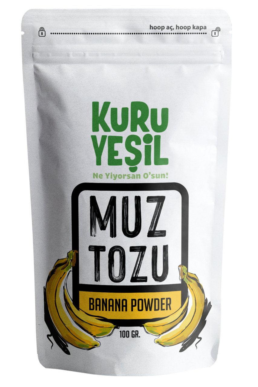 Kuru Yeşil Natural Banana Powder 100 g