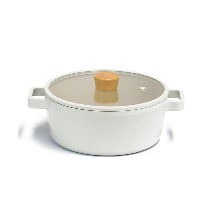 Neoflam Fika Cast Aluminum Pot with Glass Lid 22 Cm - EFENDINA PAZAR - NEOFLAM - 8806179654646