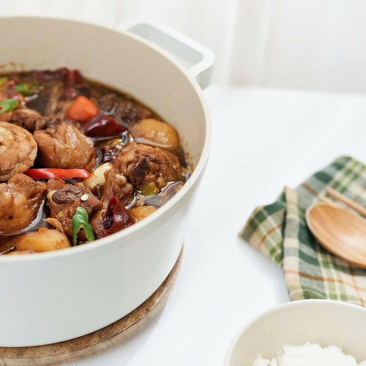 Neoflam Fika Cast Aluminum Pot with Glass Lid 24 Cm - EFENDINA PAZAR - NEOFLAM - 8809533005283