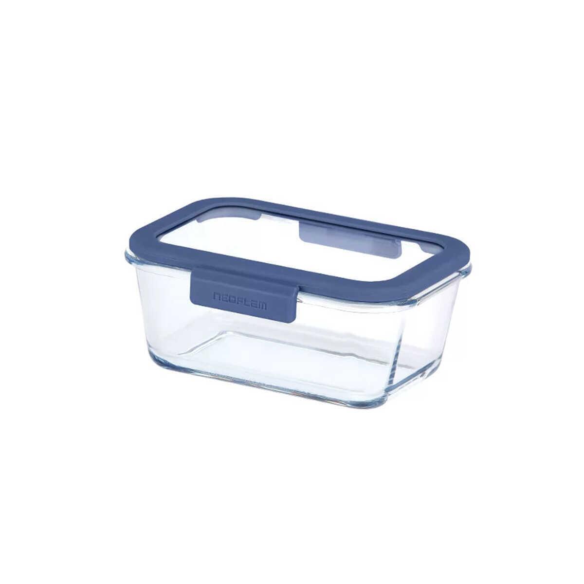Neoflam Fika Glace Glass Storage Container Blue 460 ml - EFENDINA PAZAR - NEOFLAM - 8809358916092