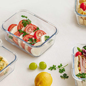 Neoflam Fika Glace Glass Storage Container Blue 800 ml - EFENDINA PAZAR - NEOFLAM - 8809358916108