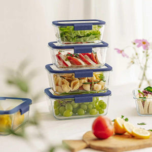 Neoflam Fika Glace Glass Storage Container Blue 800 ml - EFENDINA PAZAR - NEOFLAM - 8809358916108