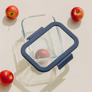 Neoflam Fika Glace Glass Storage Container Blue 800 ml - EFENDINA PAZAR - NEOFLAM - 8809358916108