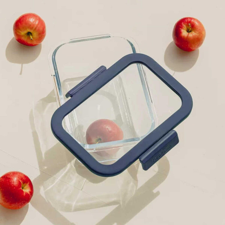 Neoflam Fika Glace Glass Storage Container Blue 800 ml - EFENDINA PAZAR - NEOFLAM - 8809358916108