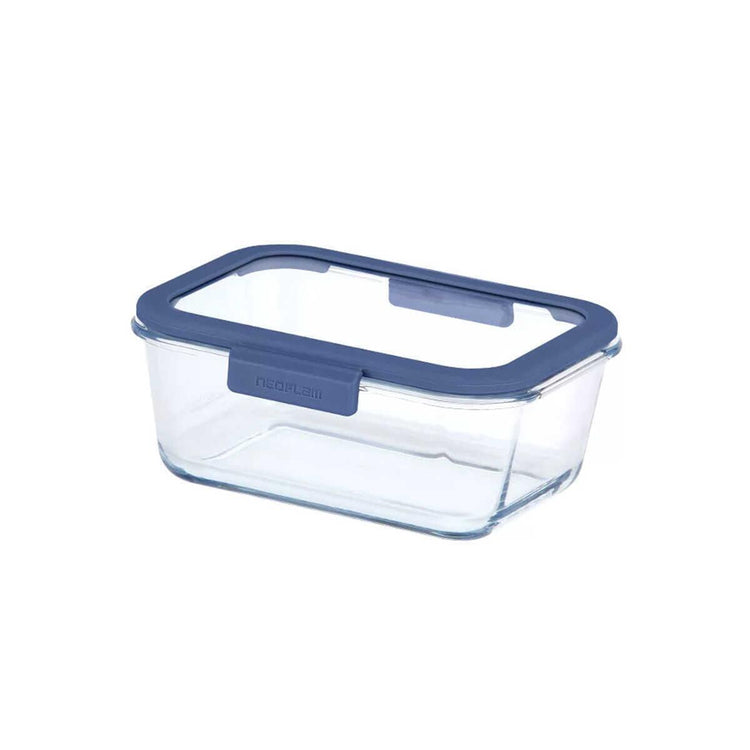 Neoflam Fika Glace Glass Storage Container Blue 800 ml - EFENDINA PAZAR - NEOFLAM - 8809358916108