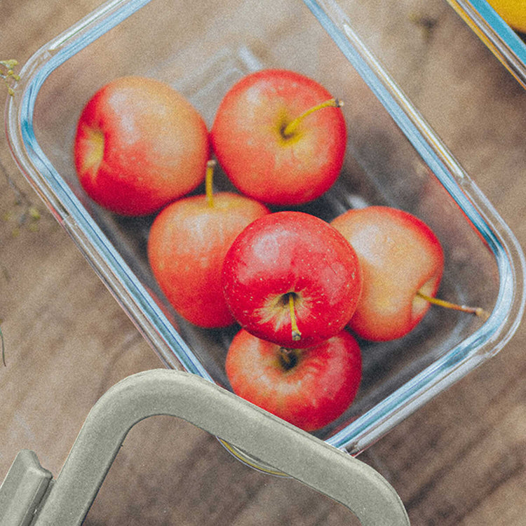 Neoflam Fika Glace Gray Rectangular Storage Container 1900 ml - EFENDINA PAZAR - NEOFLAM - 8809358916085