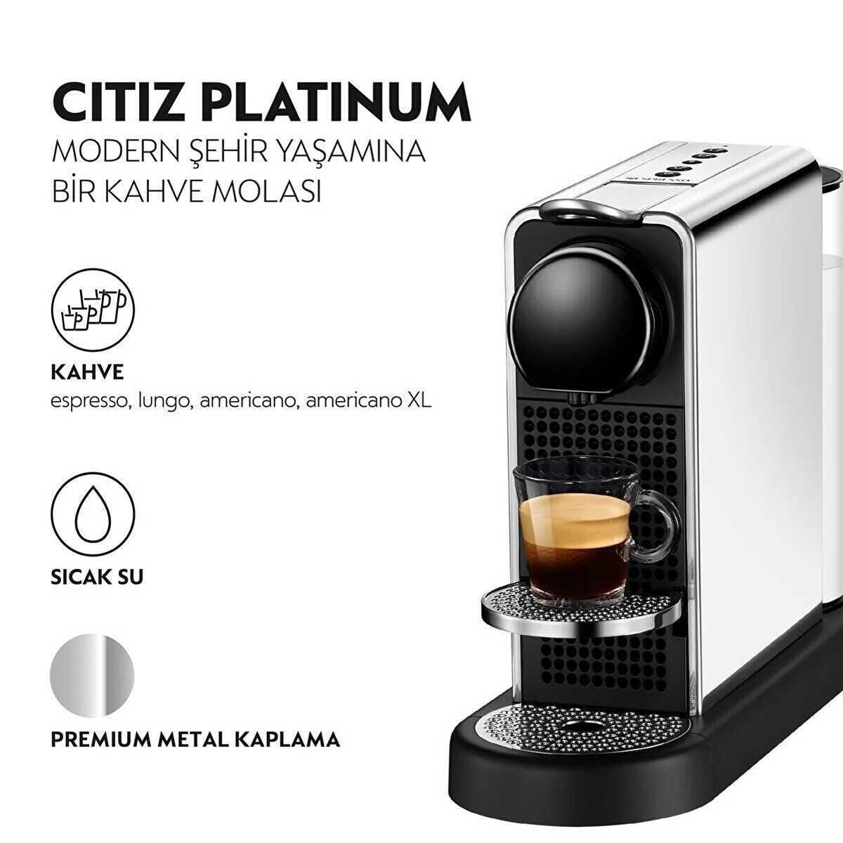 Nespresso Citiz Platinum Coffee Machine C140 2