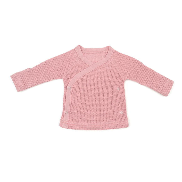 Newborn Waffle Organic Cotton 4 - Piece Hospital Release Set Pink - EFENDINA PAZAR - BABOO - 8682291000741