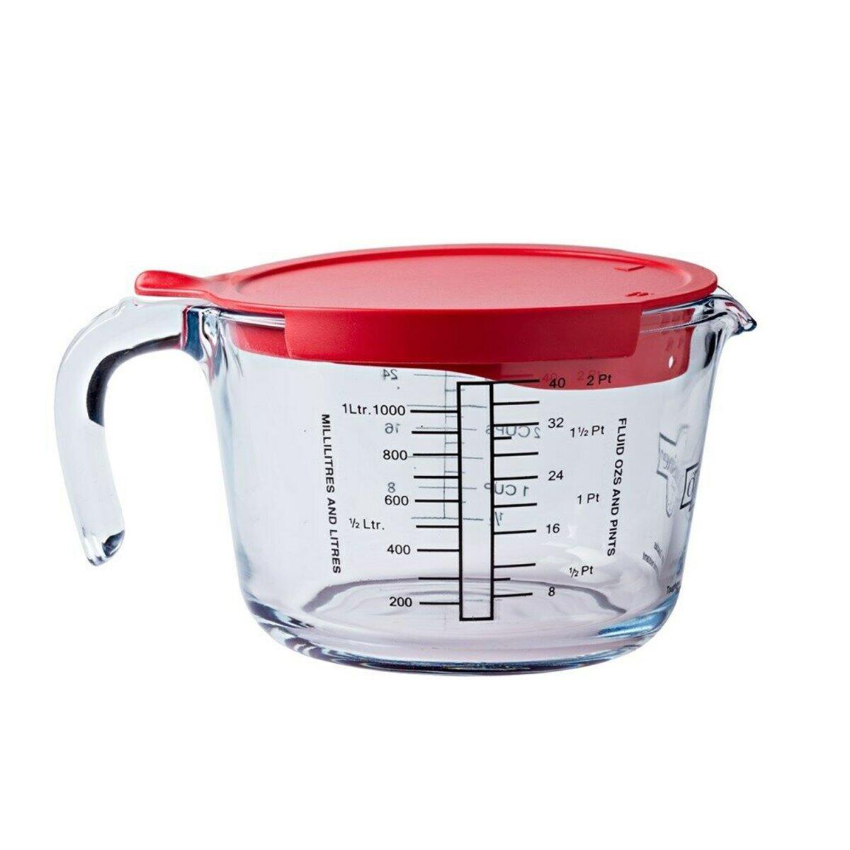 Glass Measuring Cup with Lid