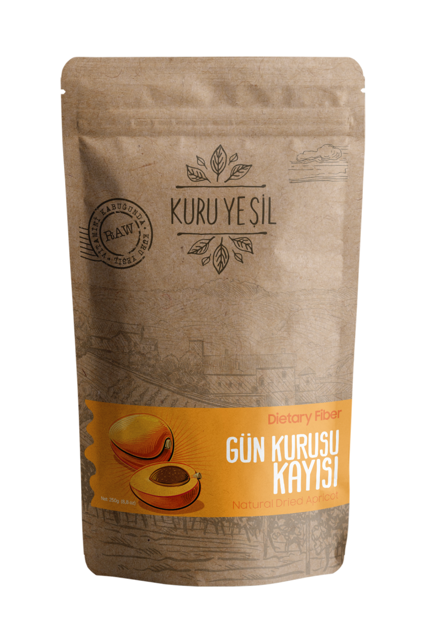 Kuru Yeşil Sun Dried Apricots Jumbo Size 250 g