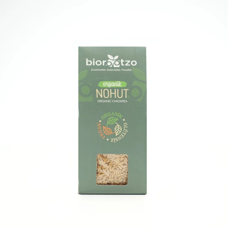 Organic Chickpea Barley Vermicelli Gluten - Free Vegan High Vegetable Protein 200 g - EFENDINA PAZAR - BIOROOTZO - 