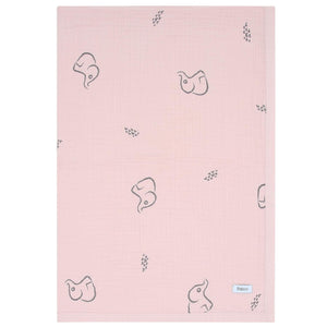 Organic Cotton 4 Layer Muslin Baby Blanket Pink - EFENDINA PAZAR - BABOO - 8682291504966