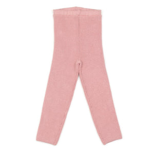 Organic Cotton Baby and Children Knitted Trousers Leggings Pink - EFENDINA PAZAR - BABOO - 8682291518949