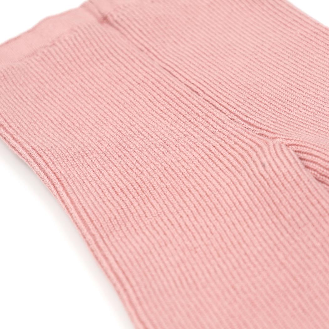 Organic Cotton Baby and Children Knitted Trousers Leggings Pink - EFENDINA PAZAR - BABOO - 8682291518949