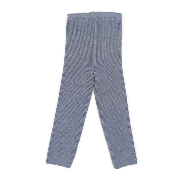 Organic Cotton Baby and Kids Knitted Pants Leggings Blue - EFENDINA PAZAR - BABOO - 8682291519045