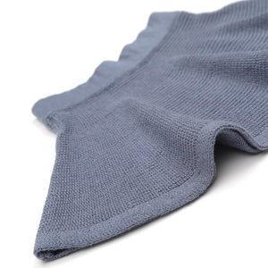 Organic Cotton Baby and Kids Knitted Skirt Blue - EFENDINA PAZAR - BABOO - 8682291520287