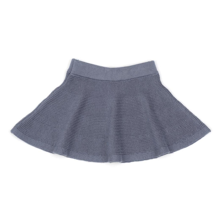 Organic Cotton Baby and Kids Knitted Skirt Blue - EFENDINA PAZAR - BABOO - 8682291520287