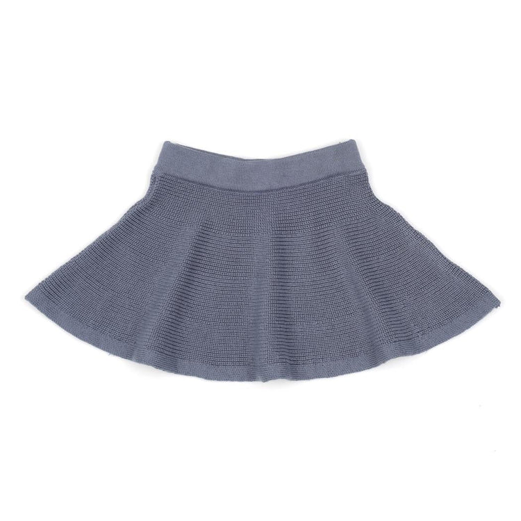Organic Cotton Baby and Kids Knitted Skirt Blue - EFENDINA PAZAR - BABOO - 8682291520287