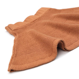 Organic Cotton Baby and Kids Knitted Skirt Brown - EFENDINA PAZAR - BABOO - 8682291520232