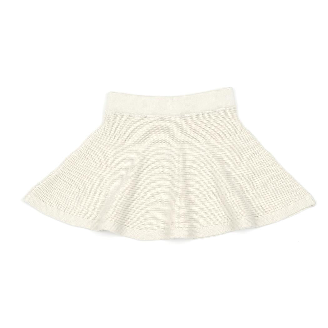 Organic Cotton Baby and Kids Knitted Skirt Cream - EFENDINA PAZAR - BABOO - 8682291520331