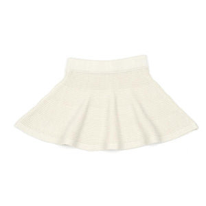Organic Cotton Baby and Kids Knitted Skirt Cream - EFENDINA PAZAR - BABOO - 8682291520331