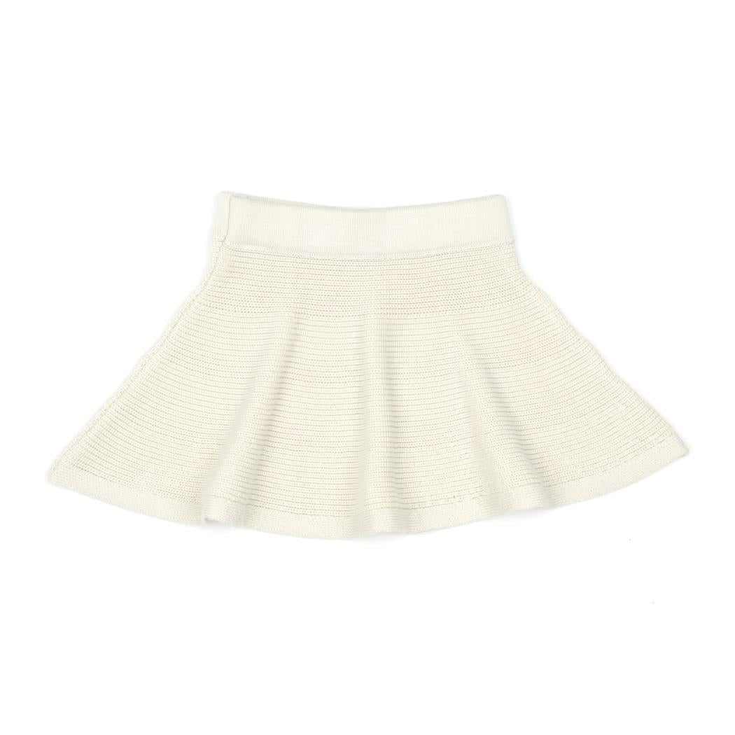Organic Cotton Baby and Kids Knitted Skirt Cream - EFENDINA PAZAR - BABOO - 8682291520331