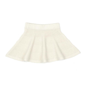 Organic Cotton Baby and Kids Knitted Skirt Cream - EFENDINA PAZAR - BABOO - 8682291520331