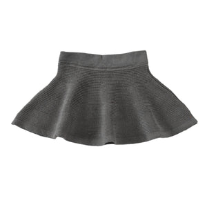 Organic Cotton Baby and Kids Knitted Skirt Gray - EFENDINA PAZAR - BABOO - 8691810000797