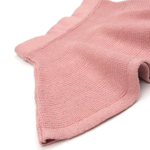 Organic Cotton Baby and Kids Knitted Skirt Pink - EFENDINA PAZAR - BABOO - 8682291520188