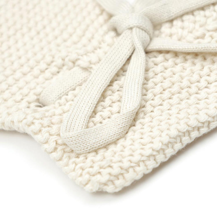 Organic Cotton Baby Booties Cream - EFENDINA PAZAR - BABOO - 8682291520928