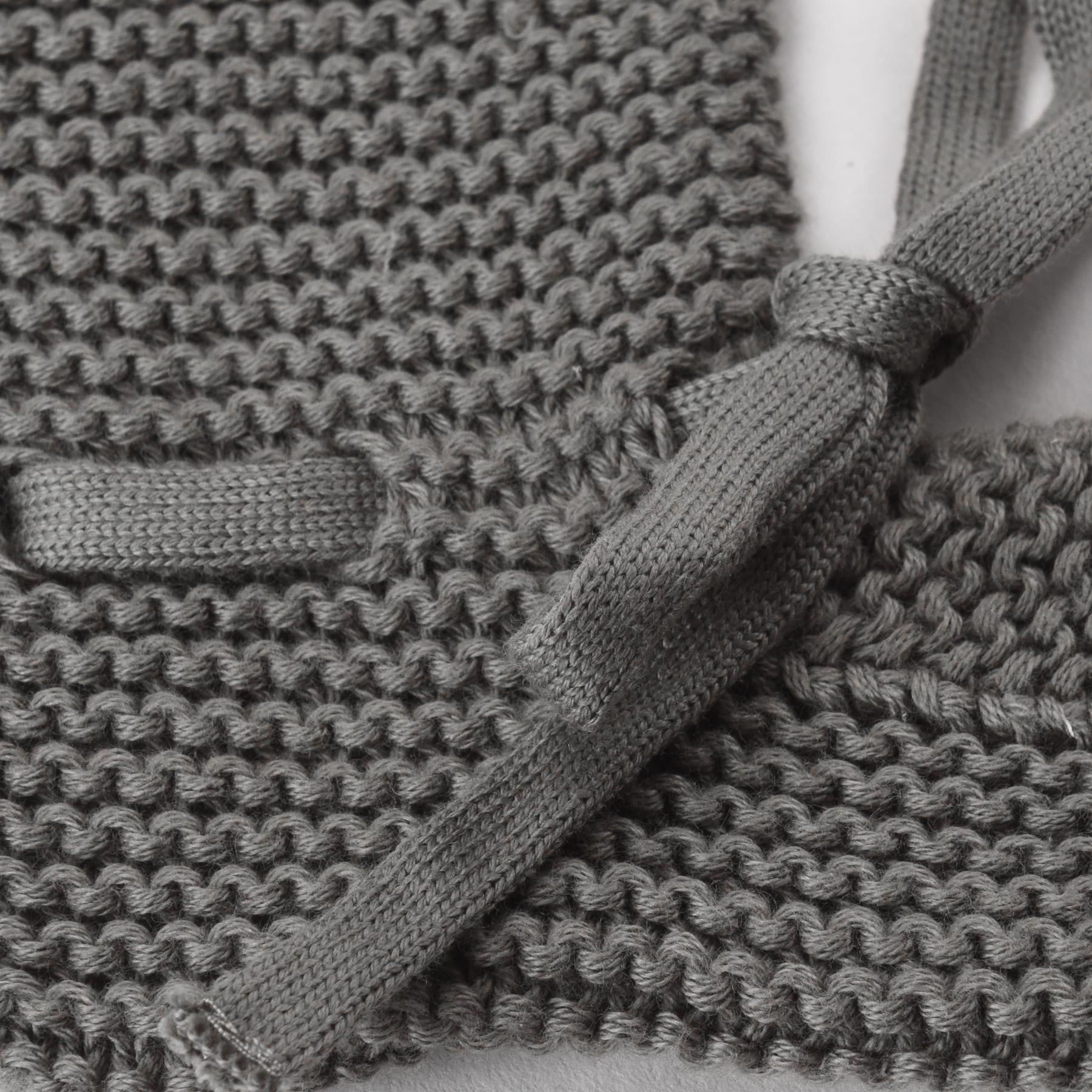 Organic Cotton Baby Booties Gray - EFENDINA PAZAR - BABOO - 8691810001008