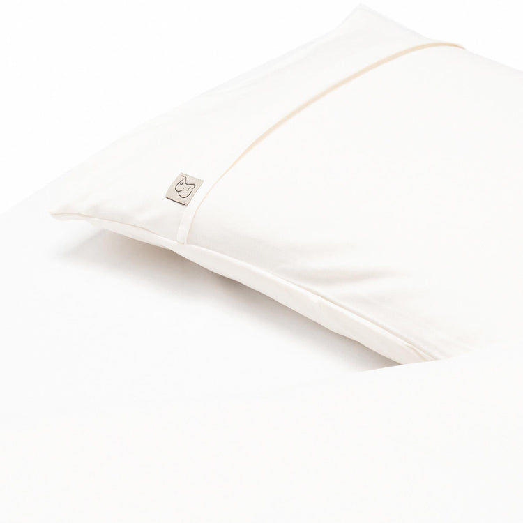 Organic Cotton Baby Duvet Cover Set Cream - EFENDINA PAZAR - BABOO - 8691810001688