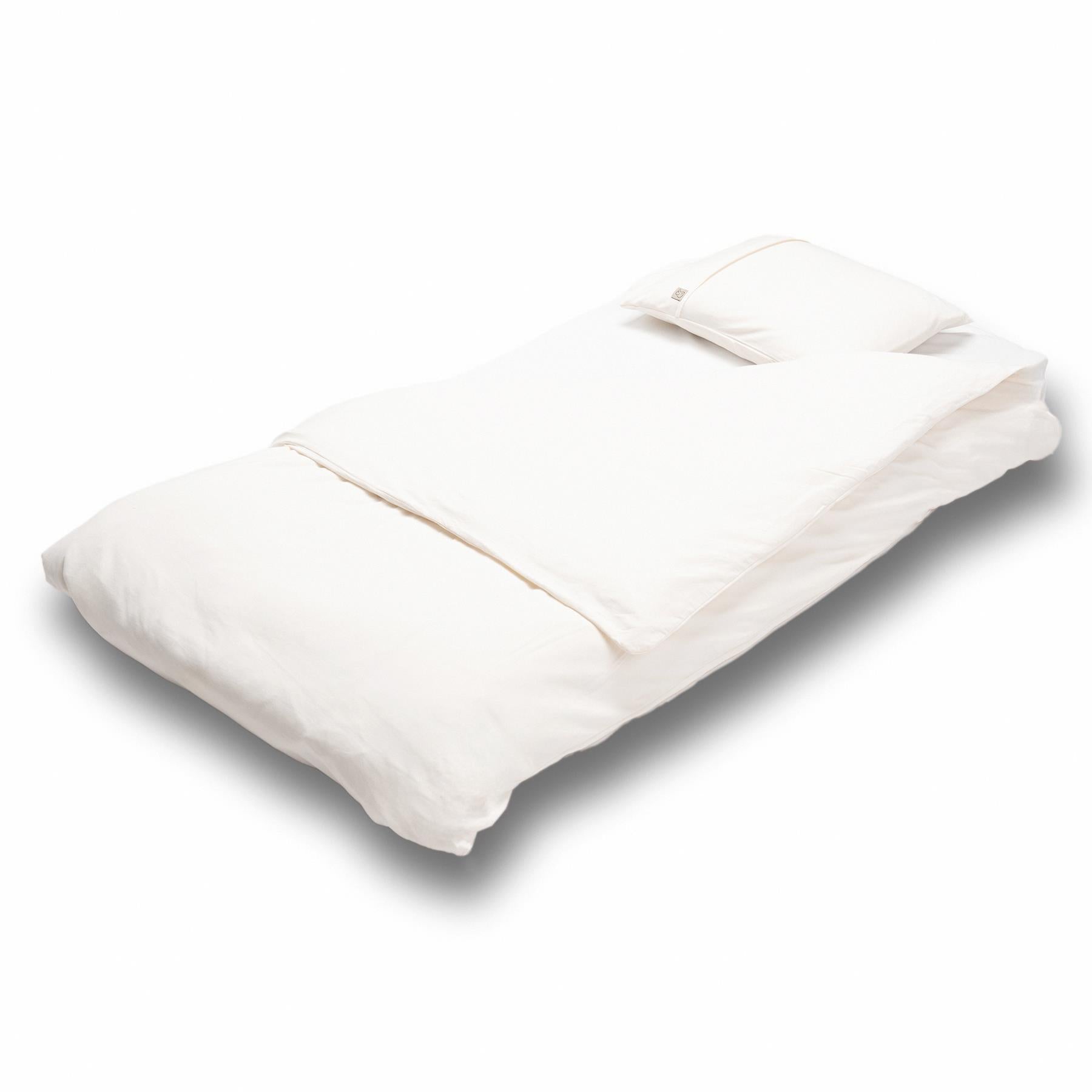 Organic Cotton Baby Duvet Cover Set Cream - EFENDINA PAZAR - BABOO - 8691810001688