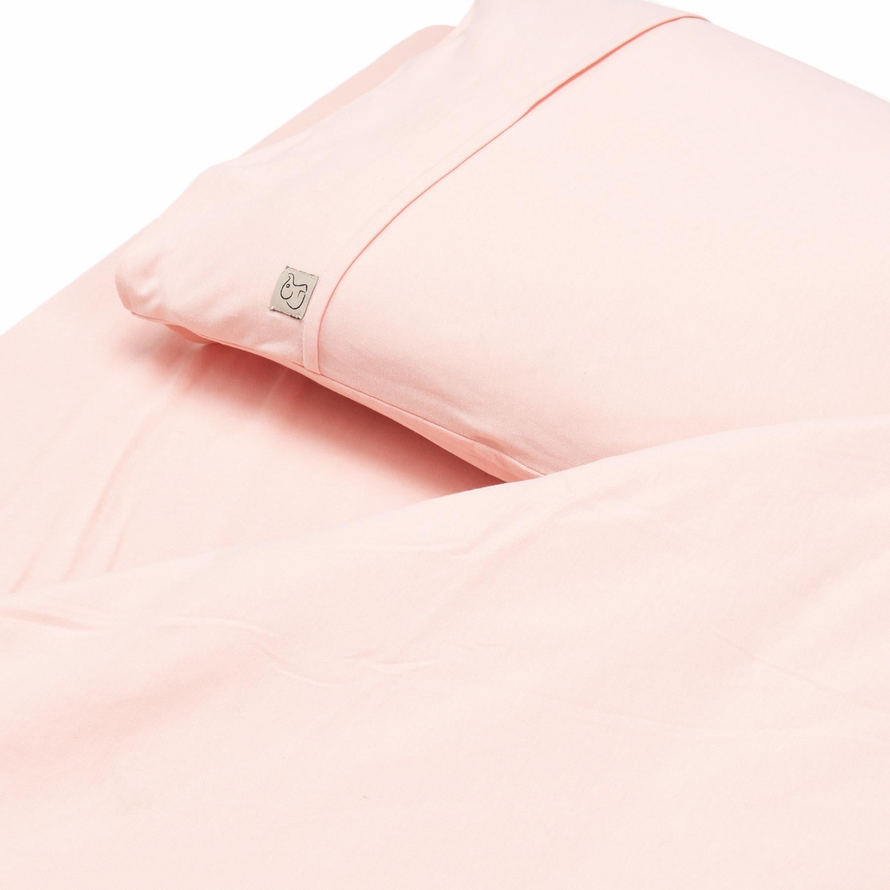 Organic Cotton Baby Duvet Cover Set Pink - EFENDINA PAZAR - BABOO - 8691810001695
