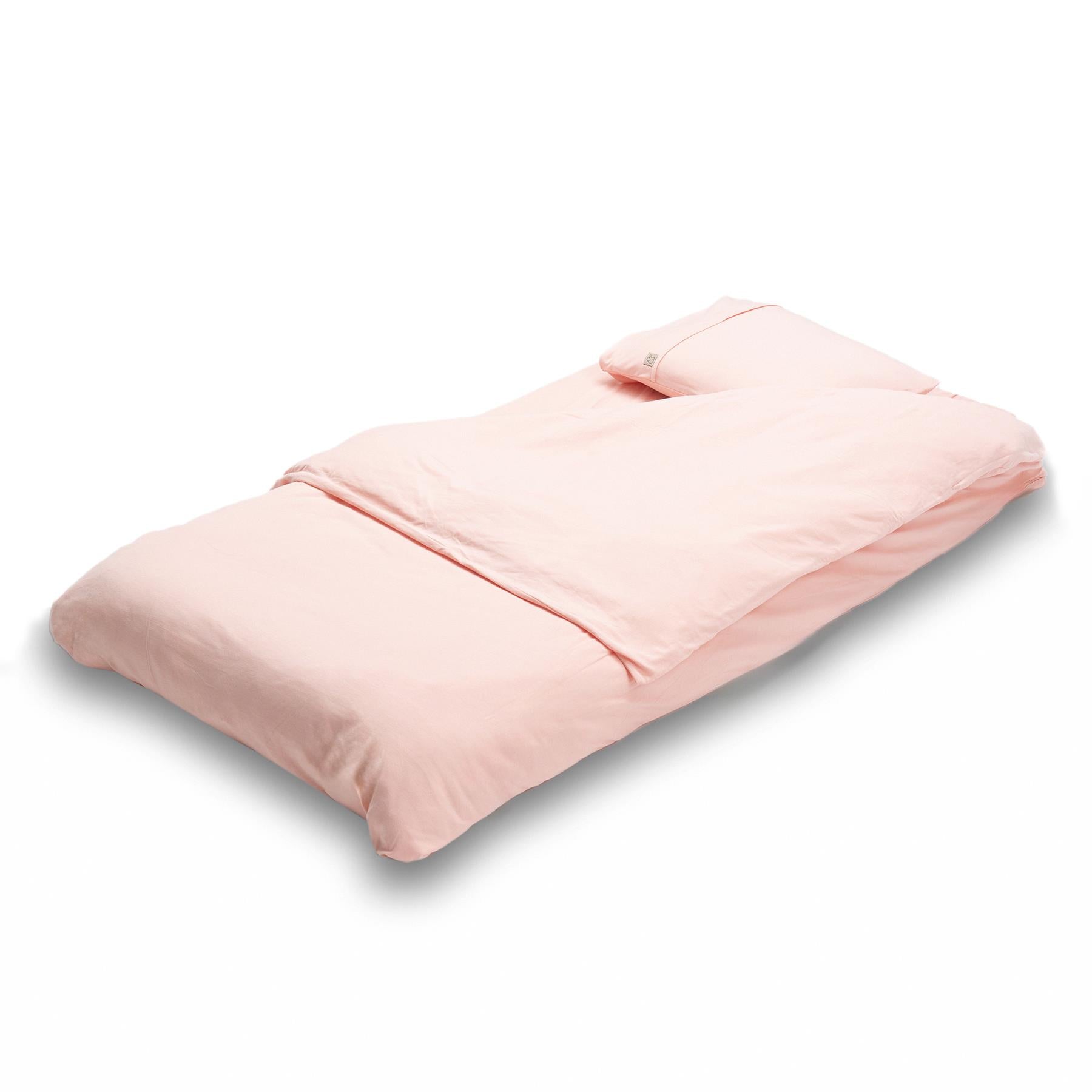 Organic Cotton Baby Duvet Cover Set Pink - EFENDINA PAZAR - BABOO - 8691810001695