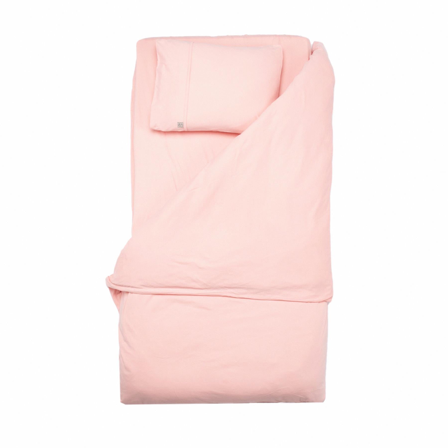 Organic Cotton Baby Duvet Cover Set Pink - EFENDINA PAZAR - BABOO - 8691810001695