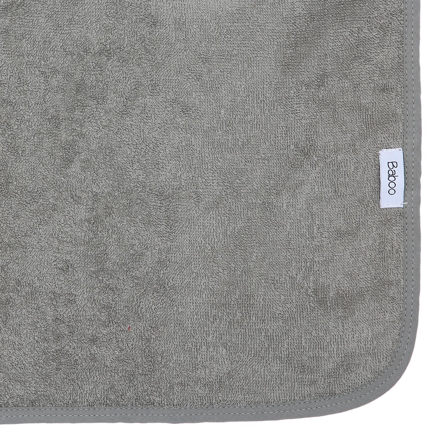 Organic Cotton Baby Swaddle Towel Gray - EFENDINA PAZAR - BABOO - 8682291502573