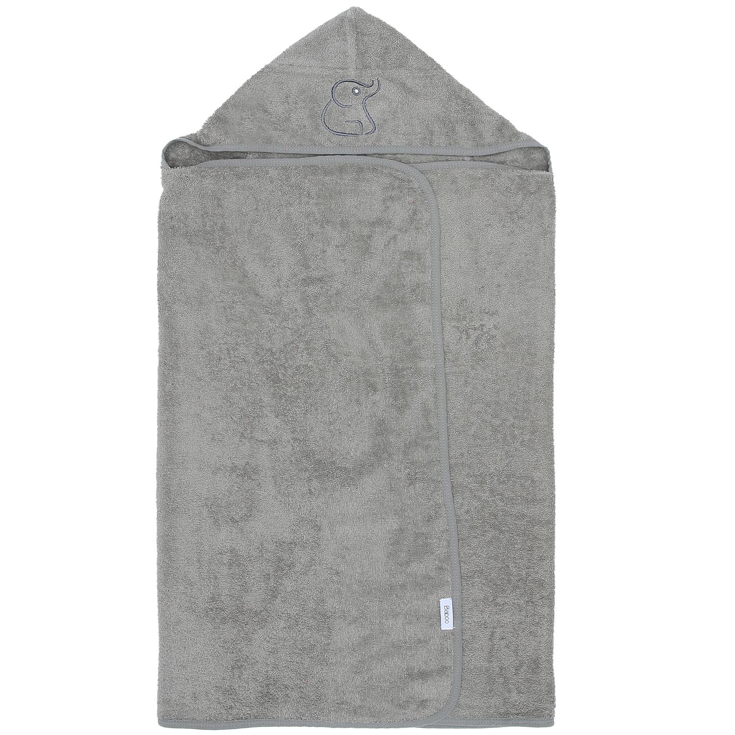 Organic Cotton Baby Swaddle Towel Gray - EFENDINA PAZAR - BABOO - 8682291502573